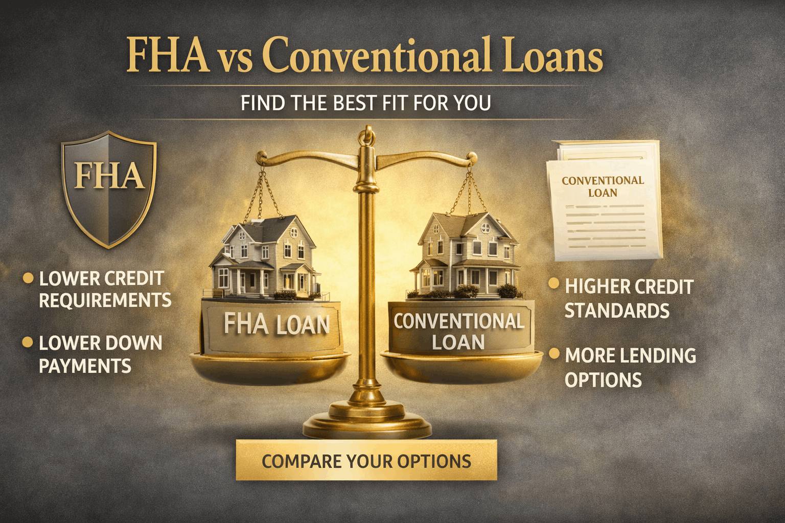 fha vs conventional loan 2026 complete comparison guide & decision framework